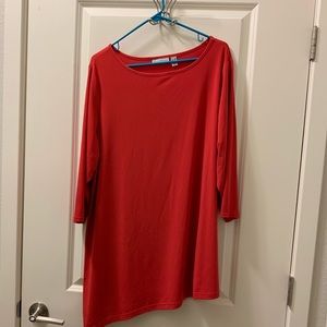 Scoop Neck Liquid Knit Tunic